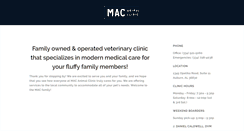 Desktop Screenshot of macanimalclinic.com